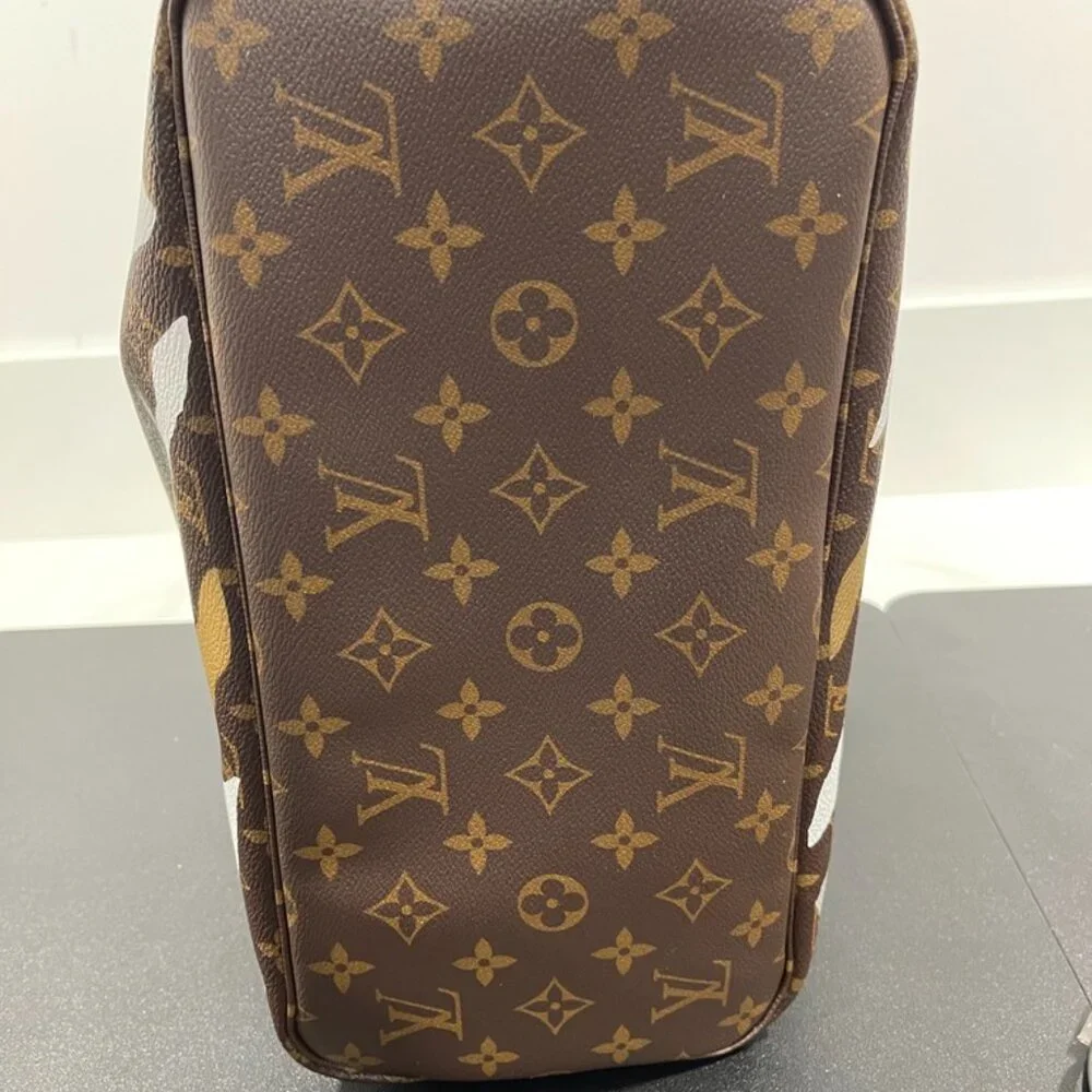 Louis Vuitton Monogram Neverfull MM Gold/Silver (JB1064)